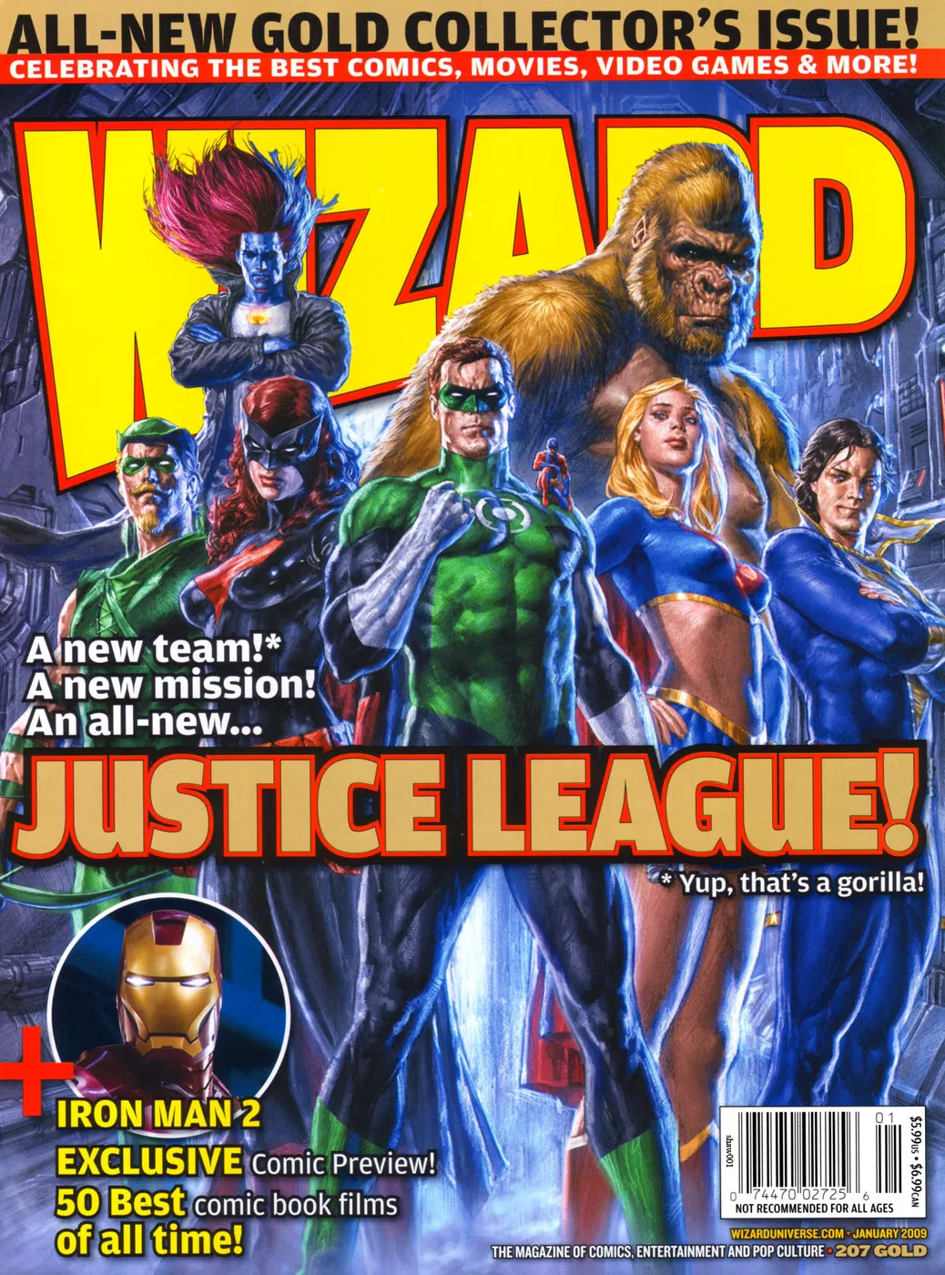 Cover of Wizard: The Comics Magazine #207