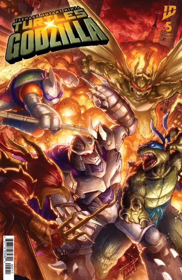 Cover of Teenage Mutant Ninja Turtles [TMNT] x Godzilla #5
