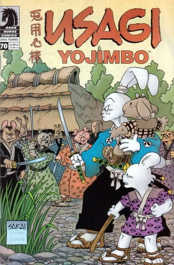 Cover of Usagi Yojimbo #70