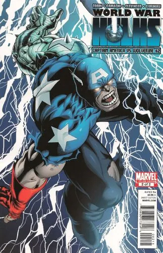 Cover of World War Hulks: Captain America Vs. Wolverine #2
