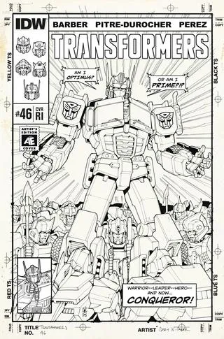 Cover of The Transformers #46