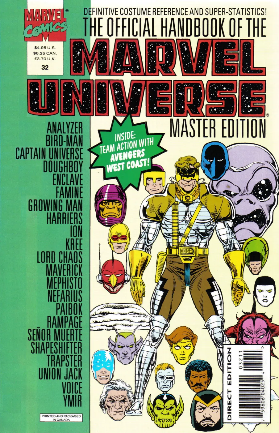 Cover of The Official Handbook of the Marvel Universe: Master Edition #32