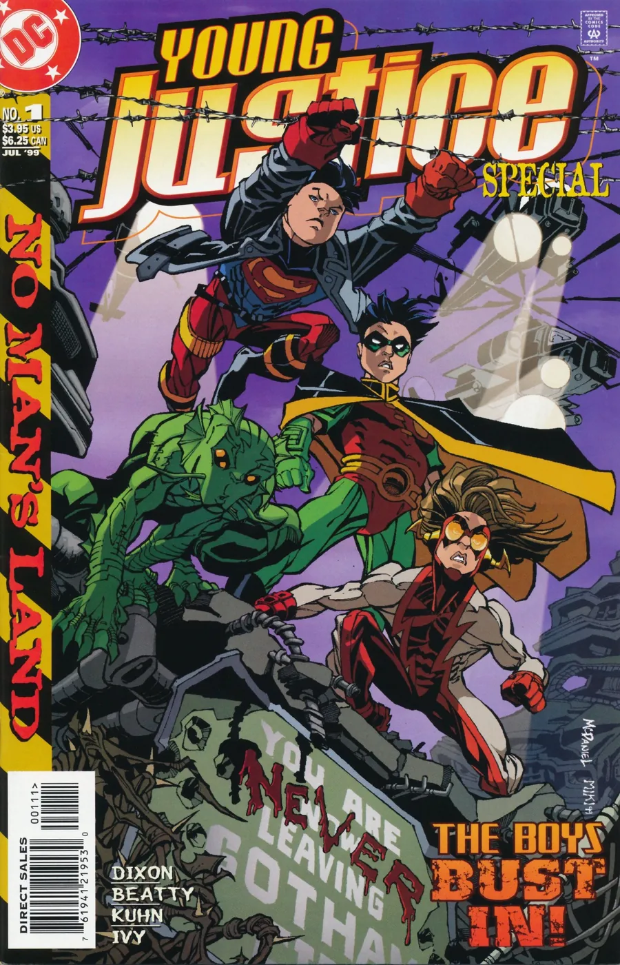 Cover of Young Justice in No Man's Land #1