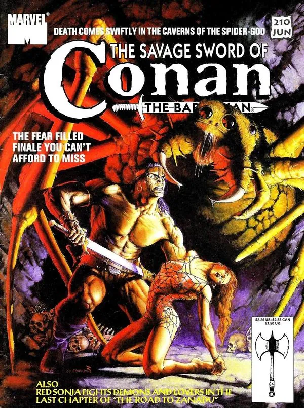 Cover of The Savage Sword of Conan #210