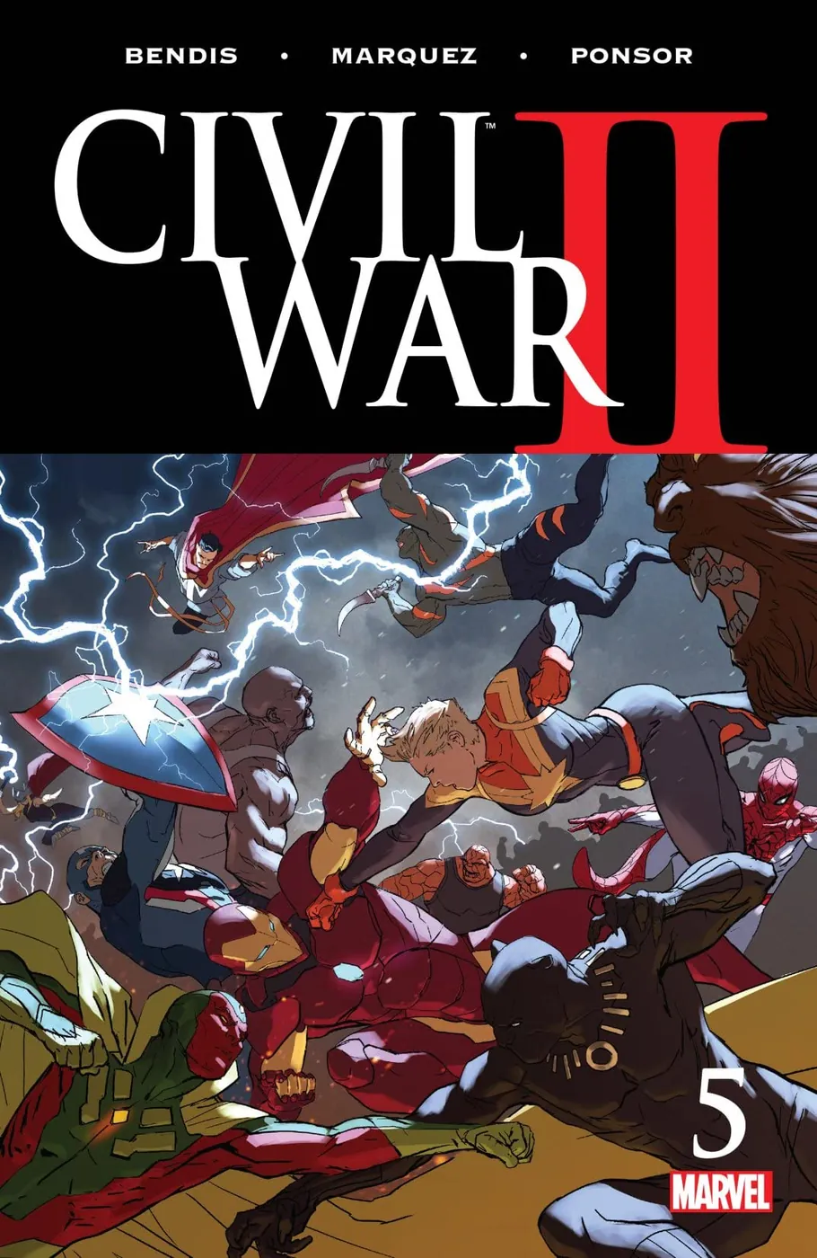 Cover of Civil War II #5