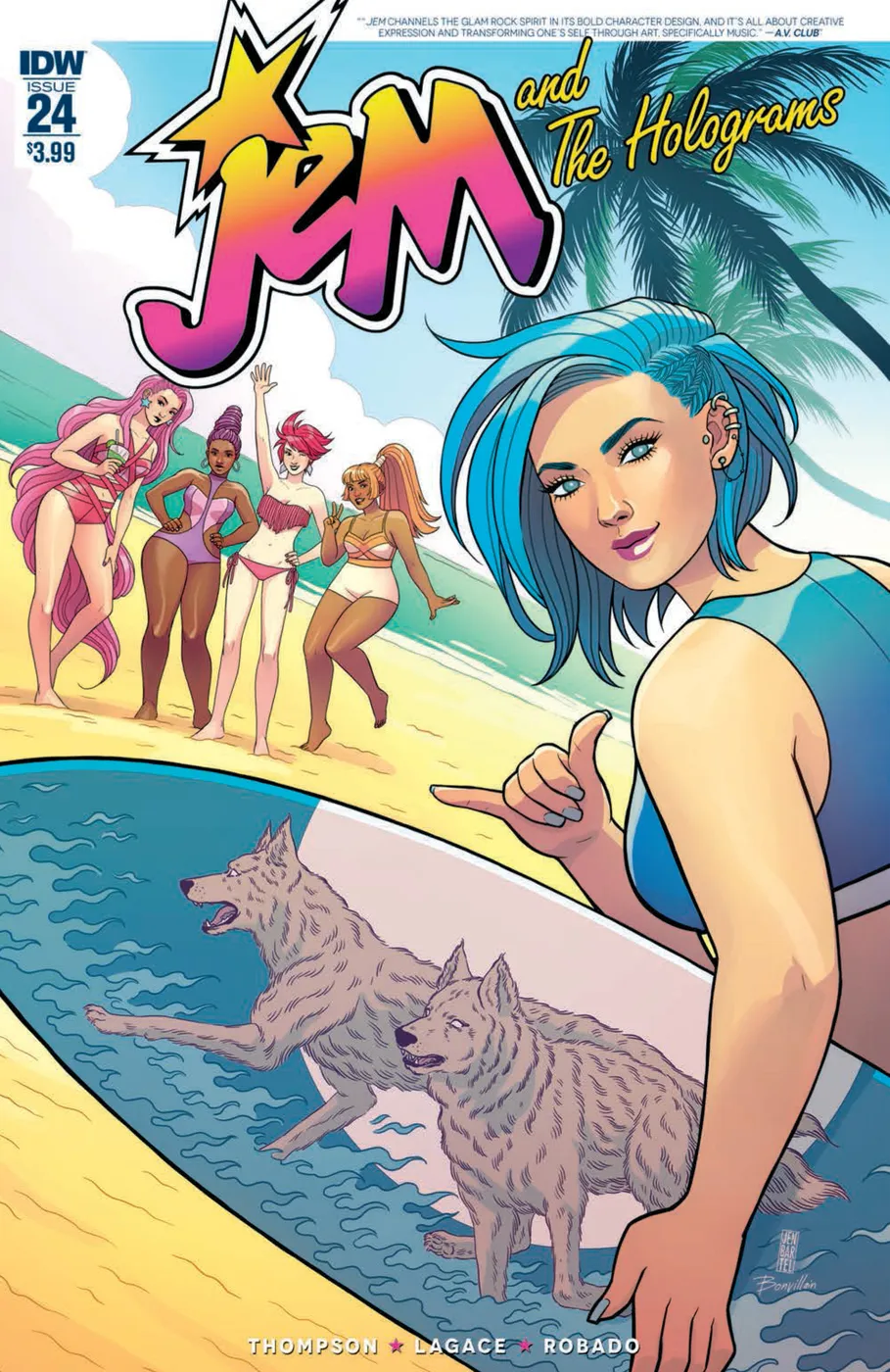 Cover of Jem and the Holograms #24