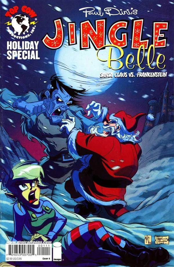 Cover of Jingle Belle: Santa Claus vs. Frankenstein #1