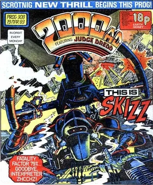 Cover of 2000 AD #308