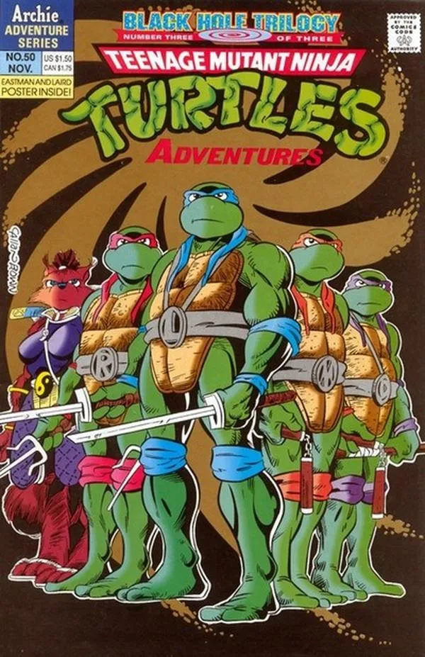Cover of Teenage Mutant Ninja Turtles Adventures #50