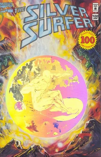 Cover of Silver Surfer #100