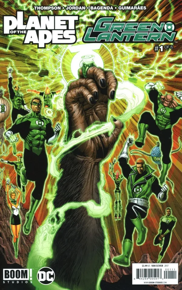 Cover of Planet of the Apes / Green Lantern #1