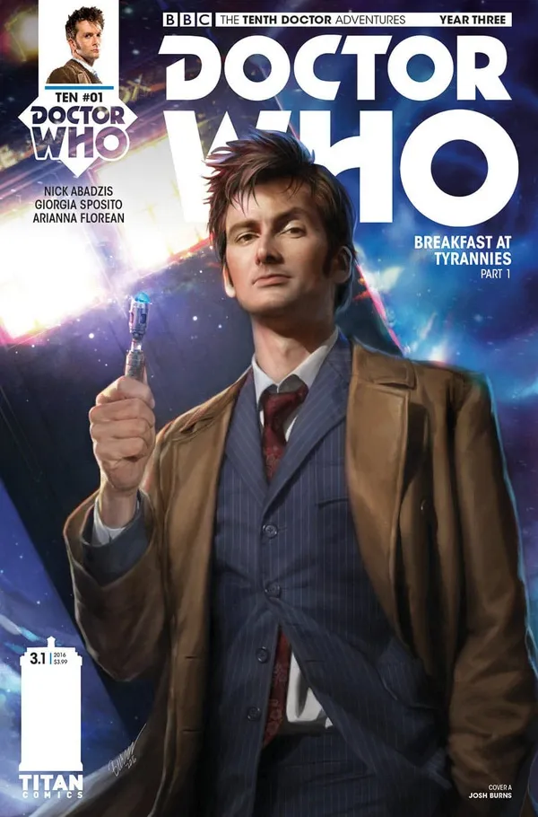 Cover of Doctor Who: The Tenth Doctor, Year Three #1