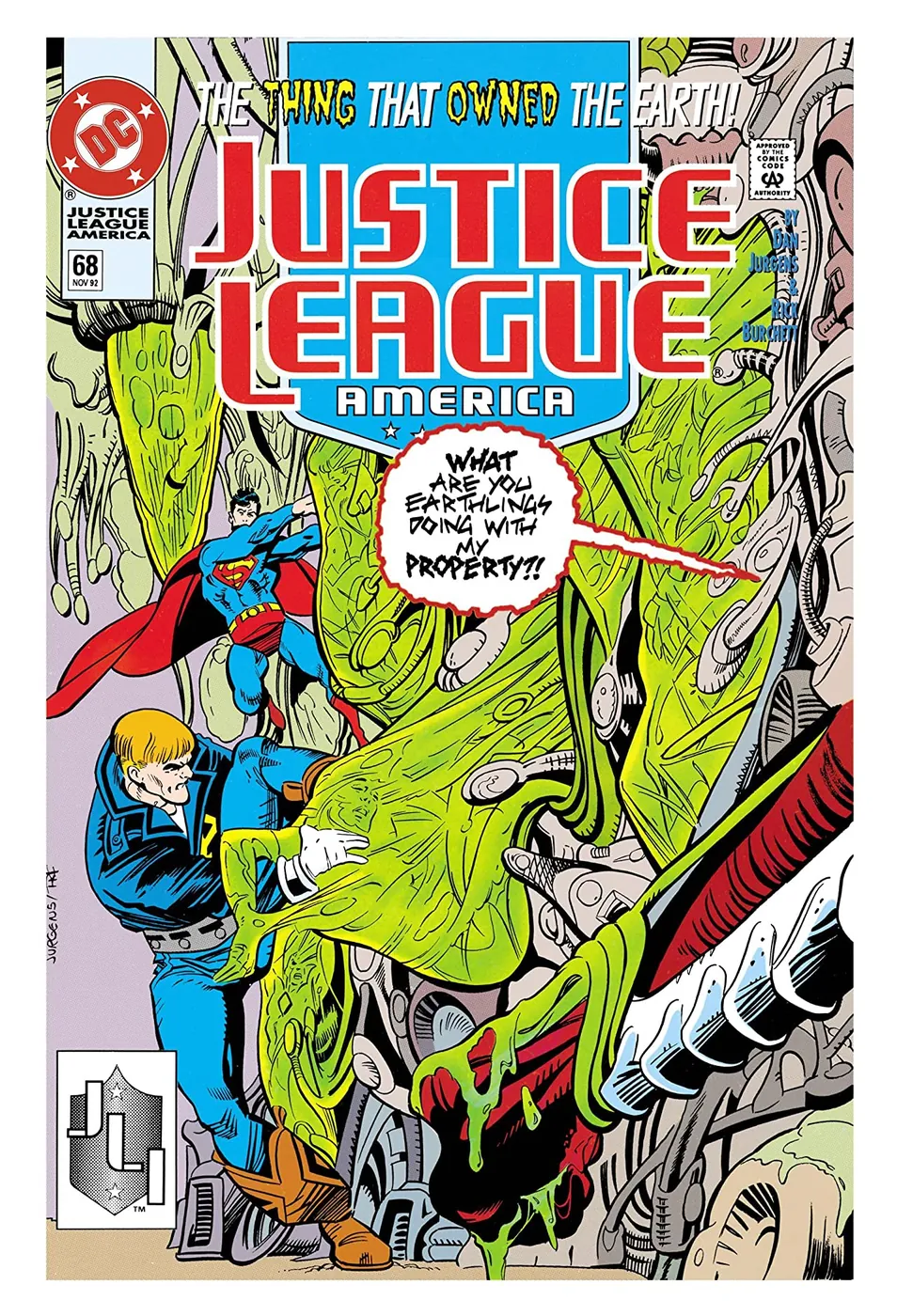 Cover of Justice League America #68