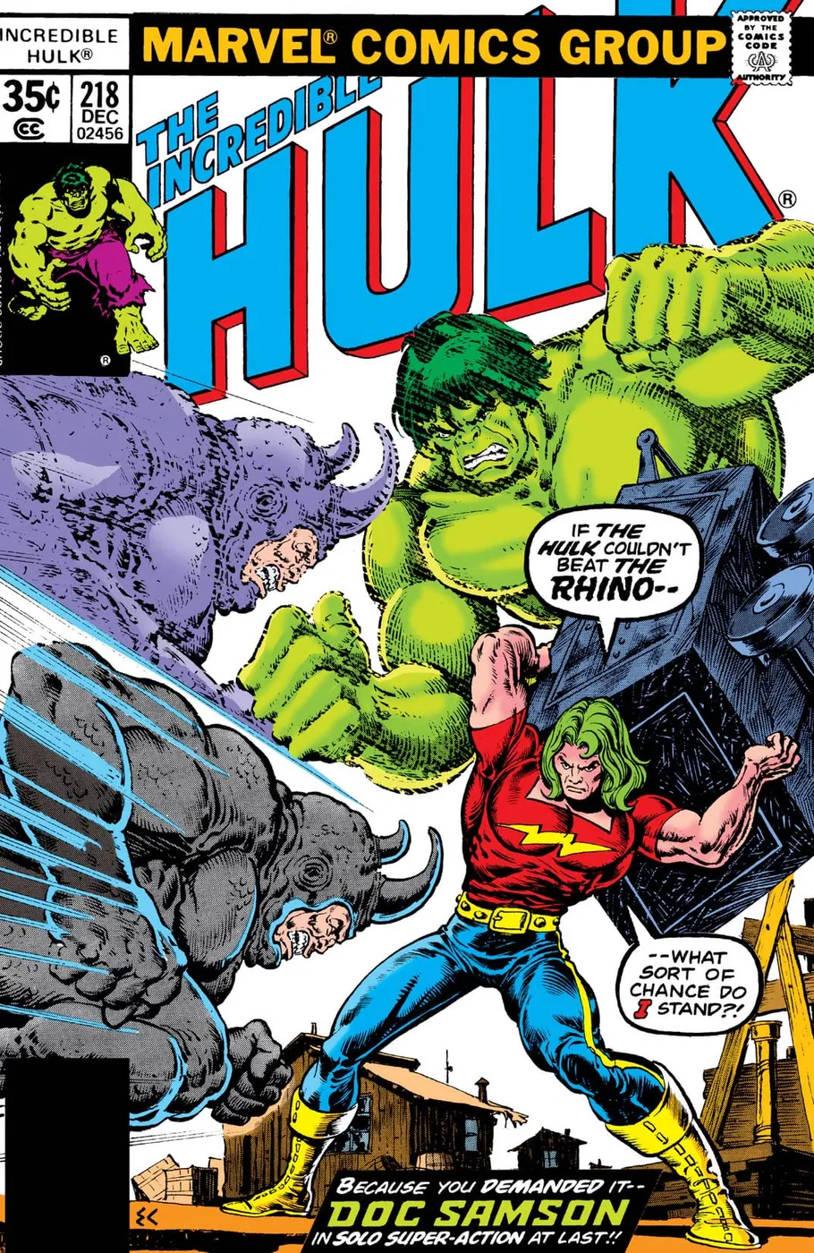 Cover of The Incredible Hulk #218