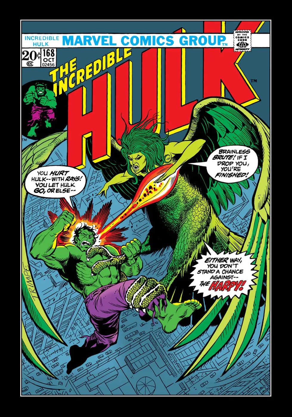 Cover of The Incredible Hulk #168