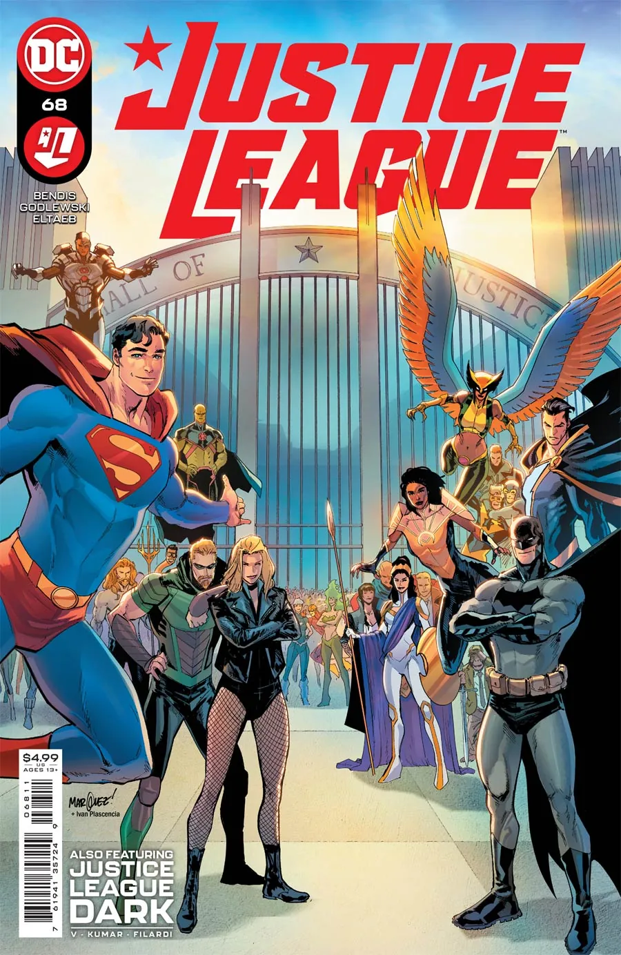 Cover of Justice League #68