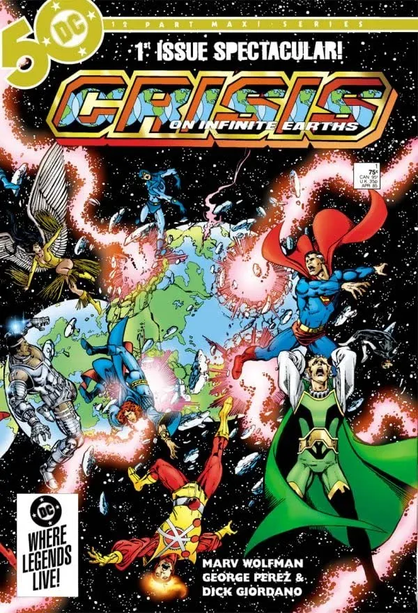 Cover of Crisis on Infinite Earths #1