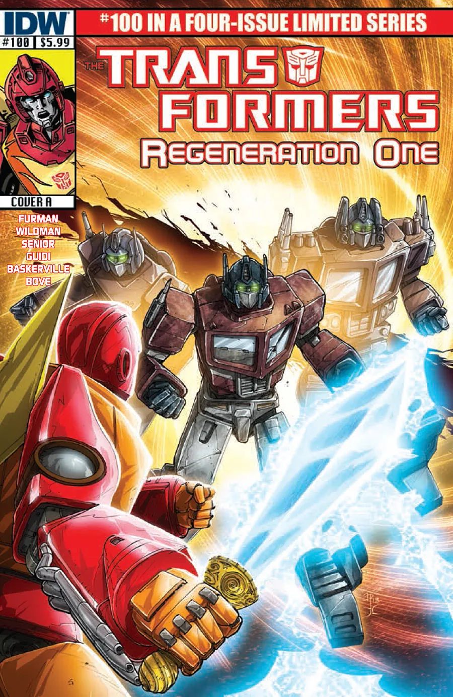 Cover of Transformers: Regeneration One #100