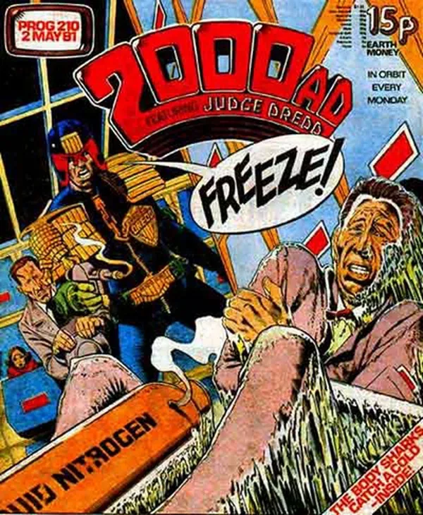 Cover of 2000 AD #210