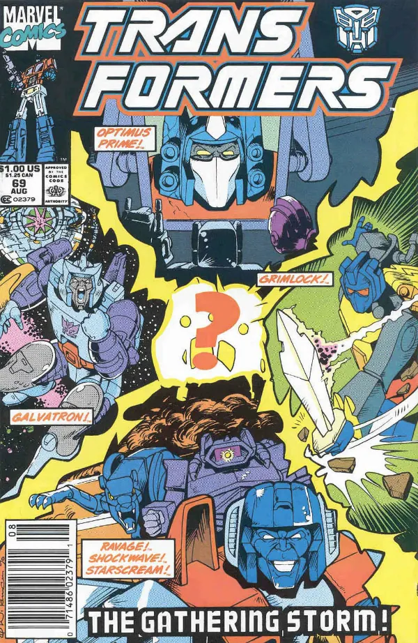 Cover of The Transformers #69