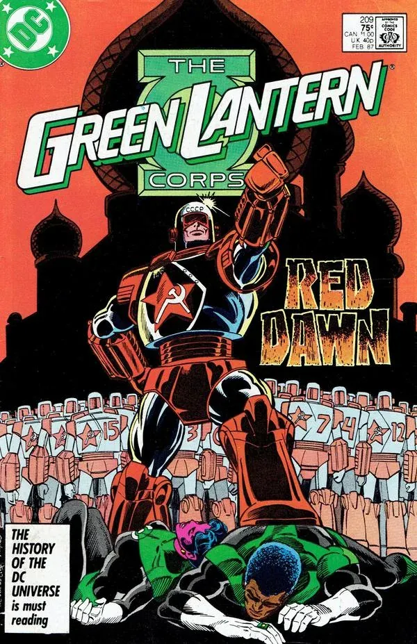 Cover of The Green Lantern Corps #209