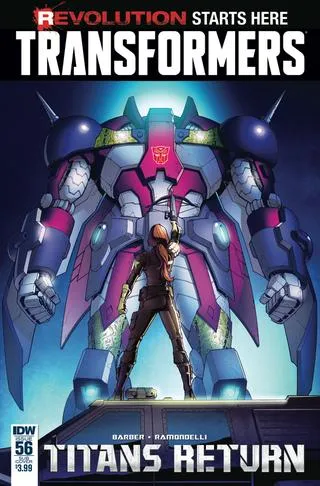 Cover of The Transformers #56