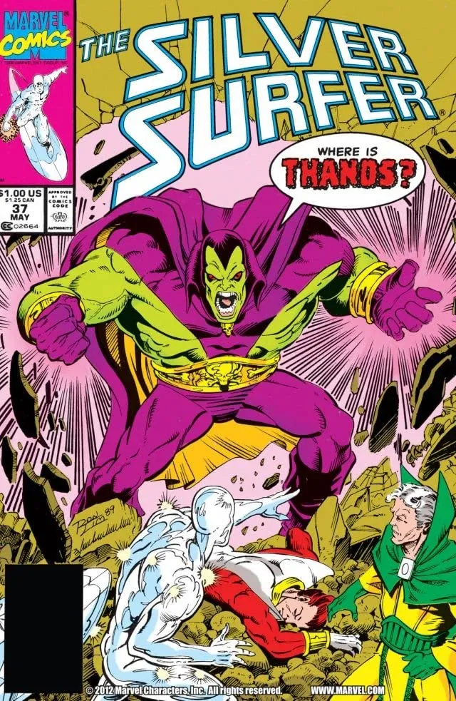 Cover of Silver Surfer #37