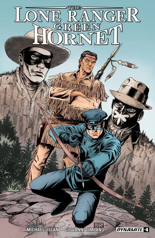 Cover of Lone Ranger Green Hornet #4