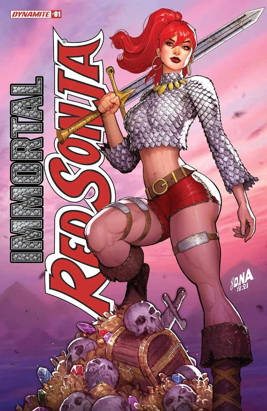 Cover of Immortal Red Sonja #1
