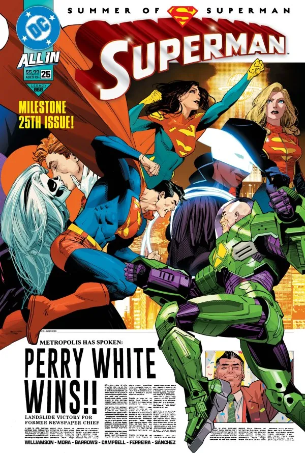 Cover of Superman #25 (868)