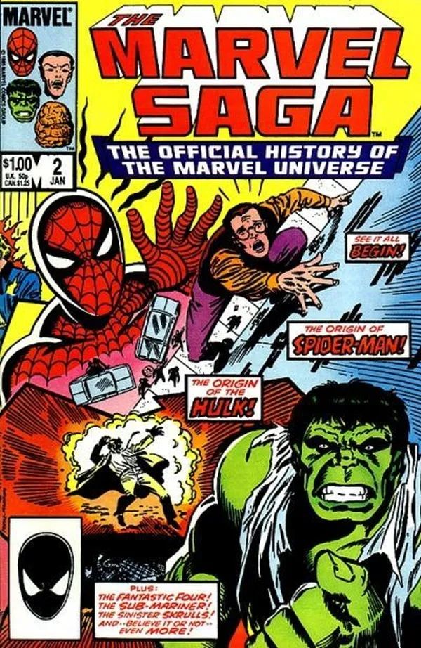 Cover of The Marvel Saga the Official History of the Marvel Universe #2