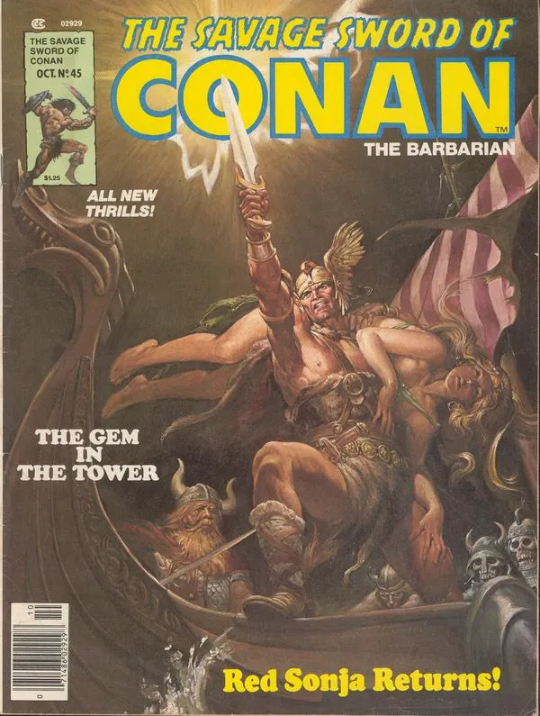 Cover of The Savage Sword of Conan #45