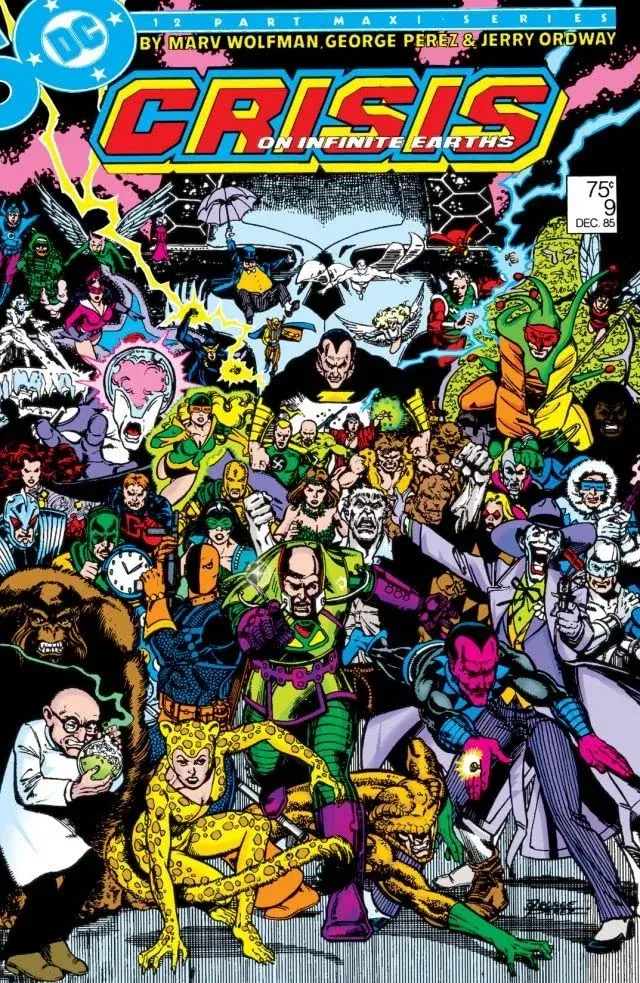 Cover of Crisis on Infinite Earths #9