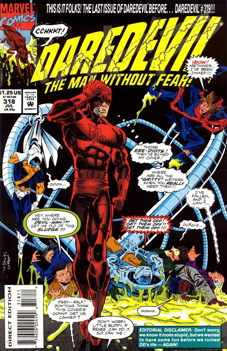 Cover of Daredevil #318