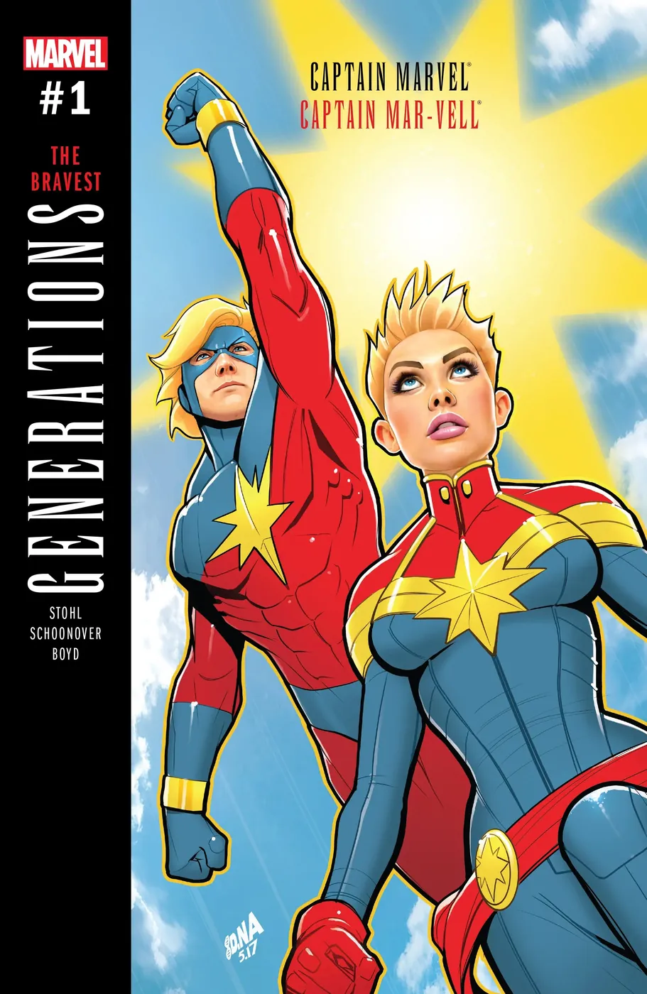 Cover of Generations: Captain Marvel & Captain Mar-Vell #1