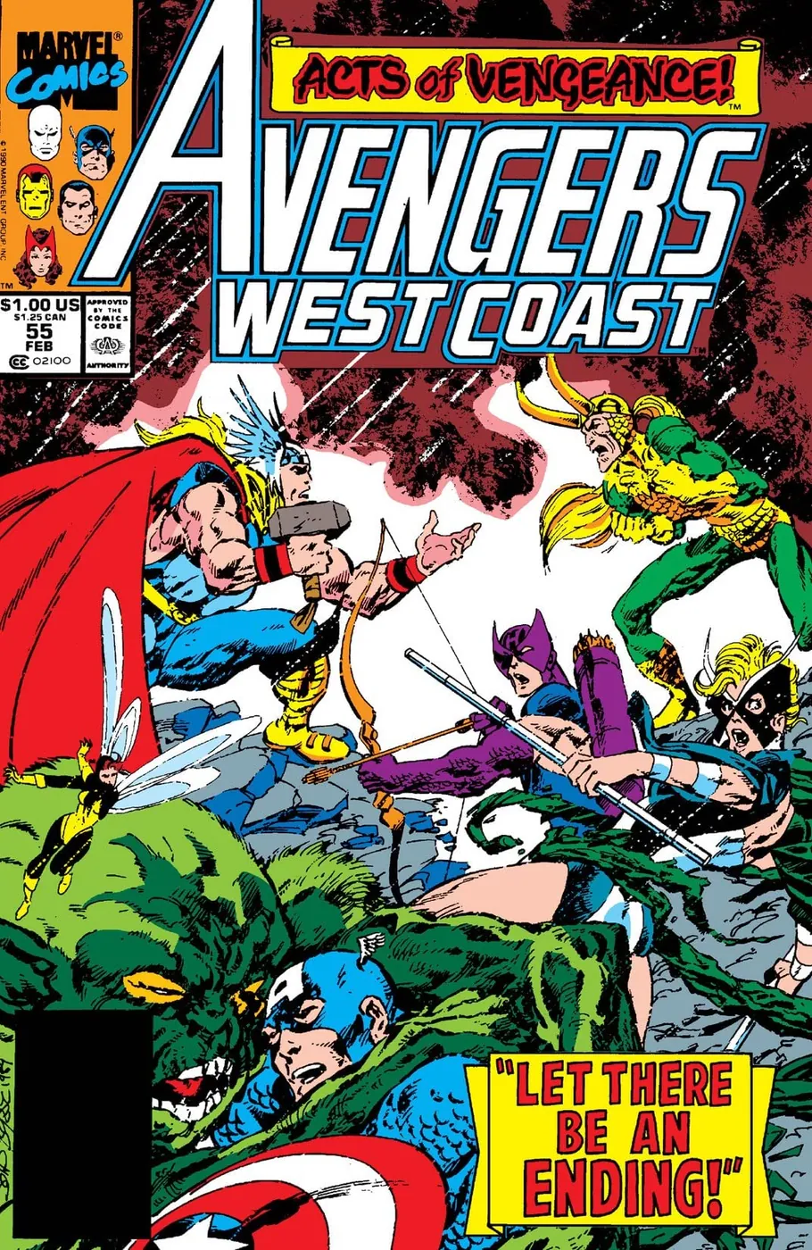 Cover of Avengers West Coast #55