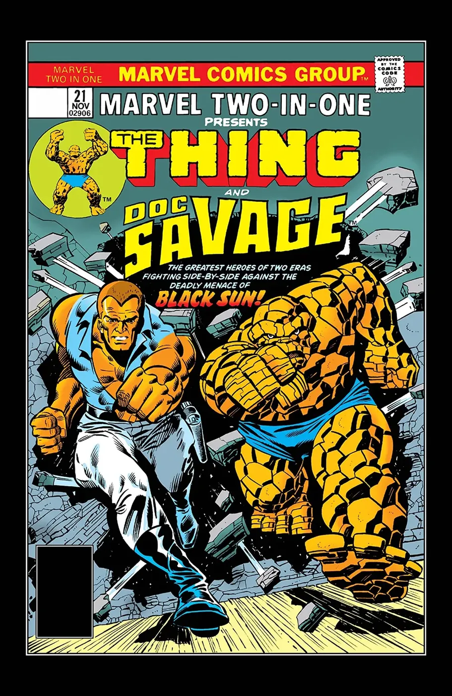 Cover of Marvel Two-in-One #21
