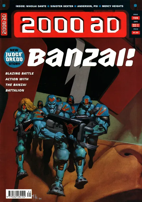 Cover of 2000 AD #1135