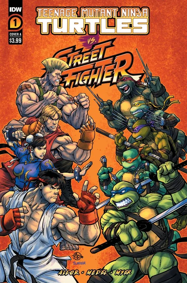 Cover of Teenage Mutant Ninja Turtles vs. Street Fighter #1