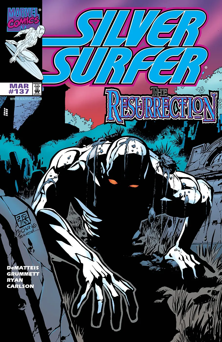 Cover of Silver Surfer #137
