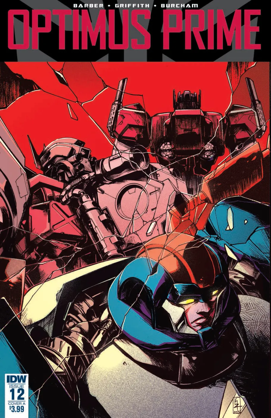 Cover of Optimus Prime #12