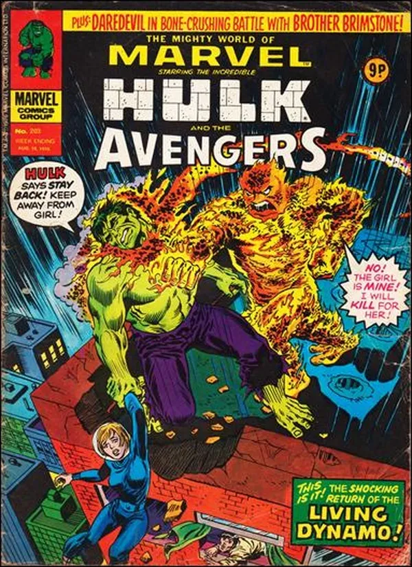 Cover of The Mighty World of Marvel #203