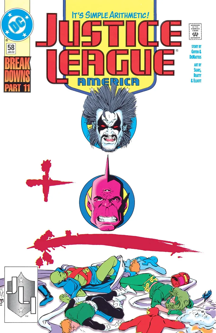Cover of Justice League America #58