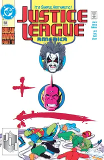 Cover of Justice League America #58