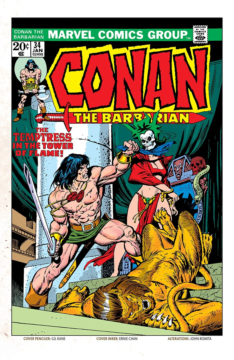 Cover of Conan the Barbarian #34