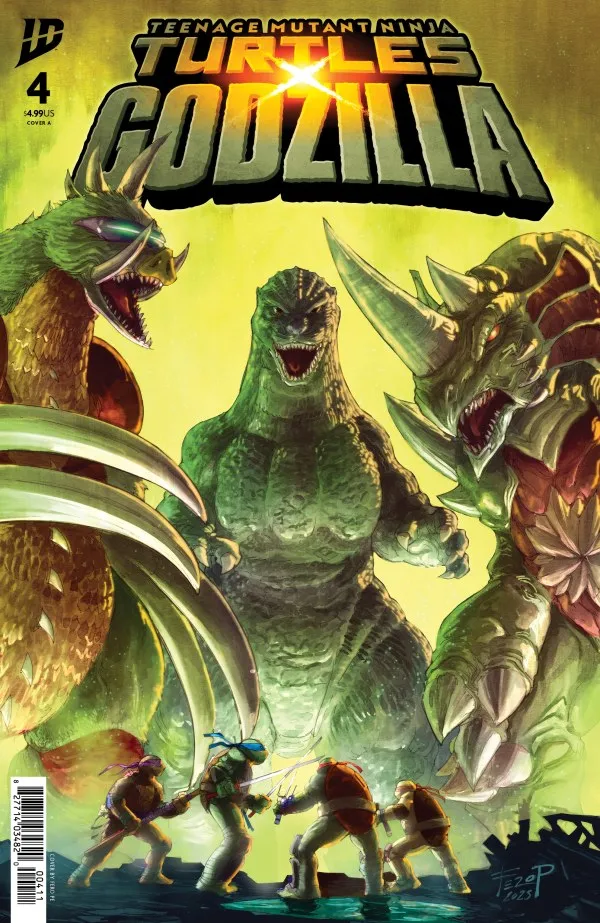 Cover of Teenage Mutant Ninja Turtles [TMNT] x Godzilla #4