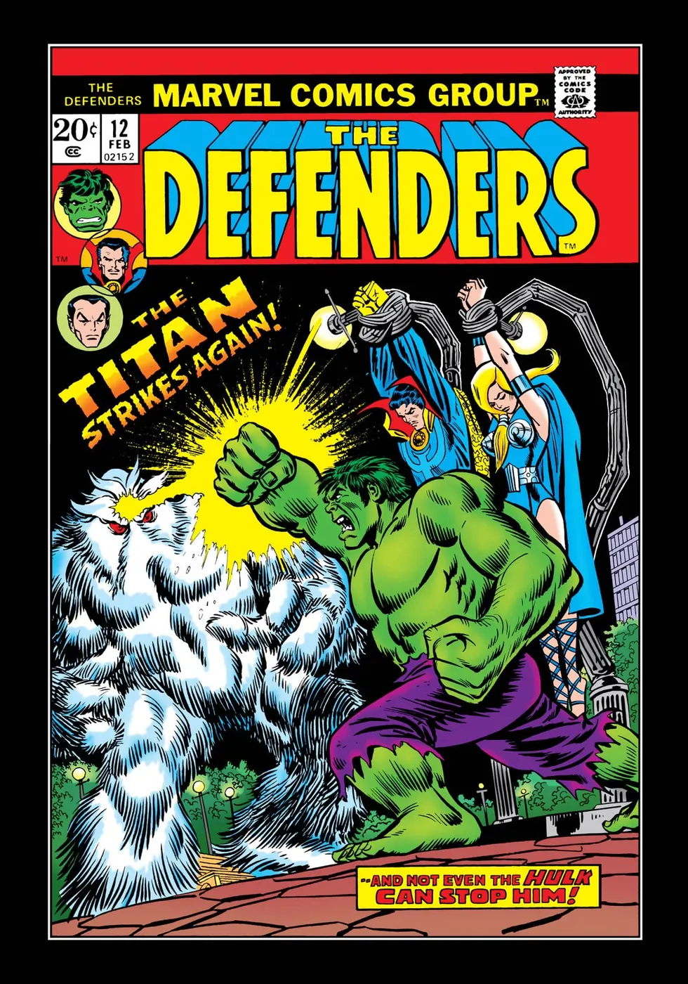 Cover of The Defenders #12