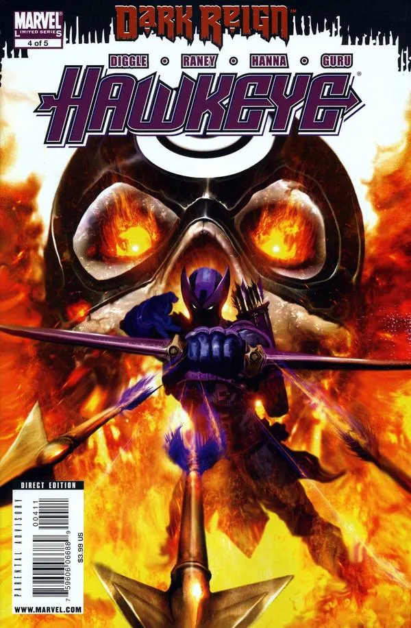 Cover of Dark Reign: Hawkeye #4