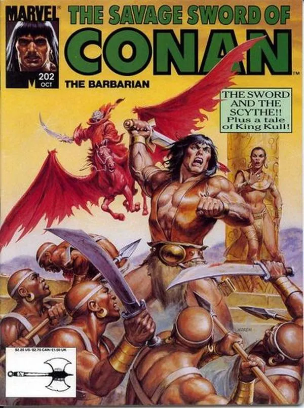 Cover of The Savage Sword of Conan #202