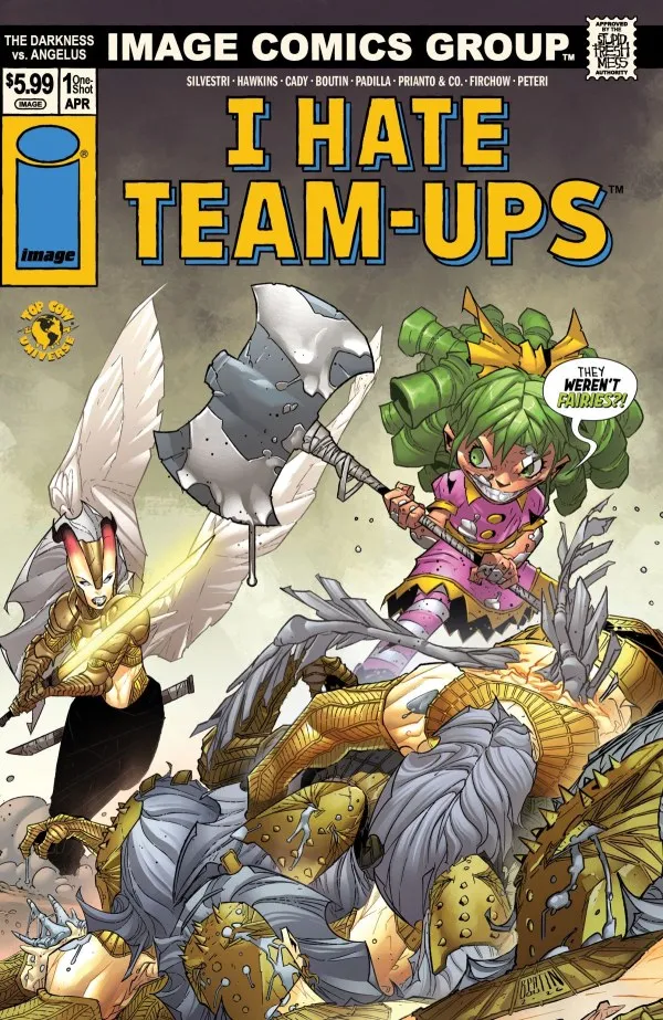 Cover of The Darkness versus Angelus #1